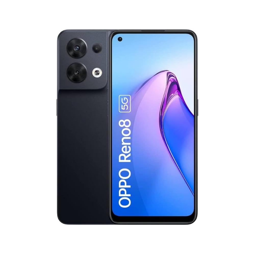 Oppo Reno8 5G, melnā krāsā